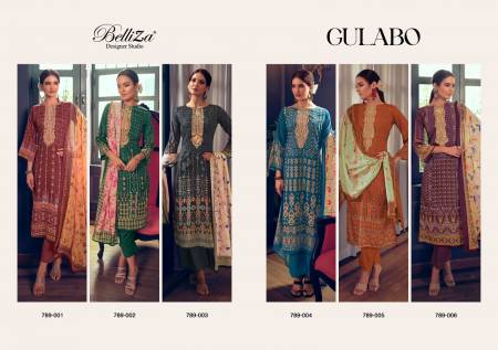Gulabo By Belliza Jam Cotton Dress Material Catalog
